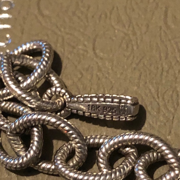 JUDITH RIPKA JRTWO 18KT & SS YELLOW HEART BRACELET - Picture 2 of 10